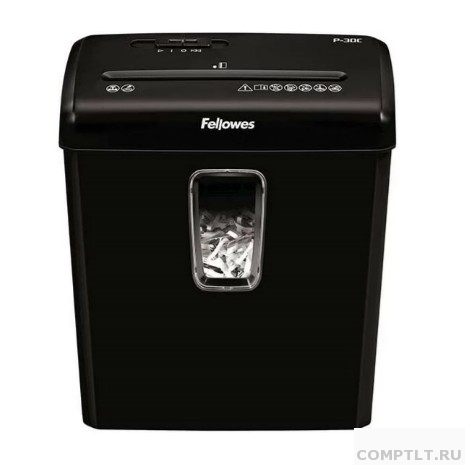 Fellowes Шредер Powershred P-30C, DIN P-4, 4х34 мм, 6 лст., 15 лтр.