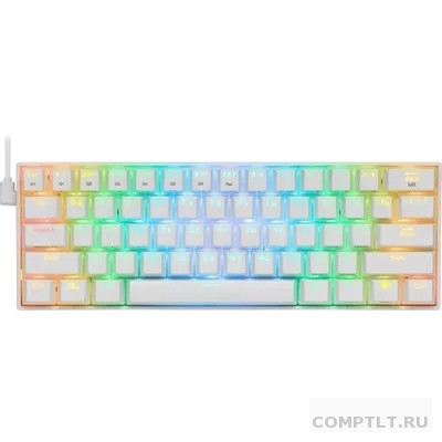 Redragon Беспроводная клавиатура Draconic RU,RGB, bluetooth 5.0, White 77810